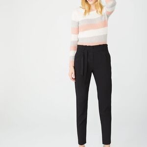 RW and Co. Crepe Paper Bag Pant, Black, Size 6